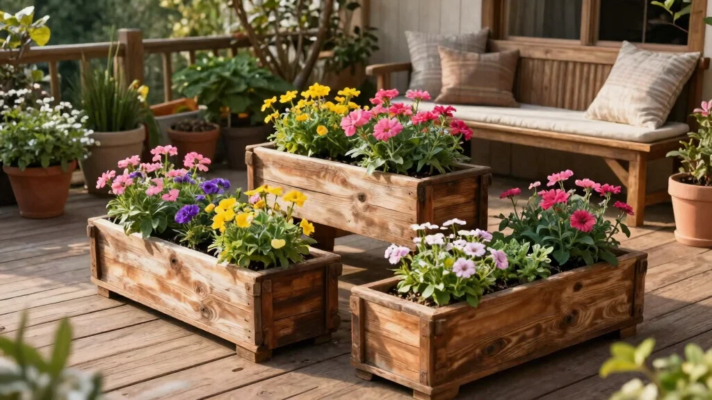 10 Wood Flower Box Ideas to Add Natural Warmth and Charm to Your Home