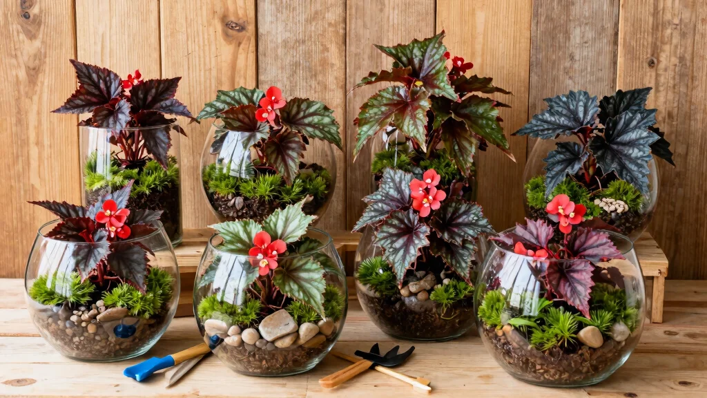 8 Begonia Terrarium Ideas for a Lush and Colorful Glass Garden Display