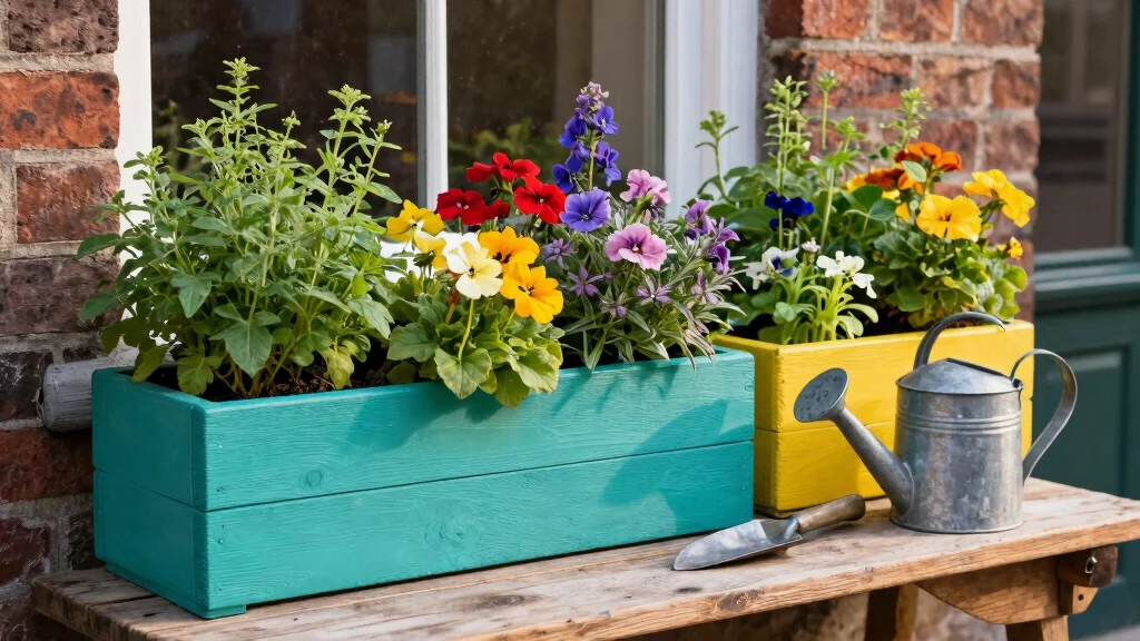 8 Window Box Garden Ideas to Grow Flowers Herbs and Greenery With Ease
