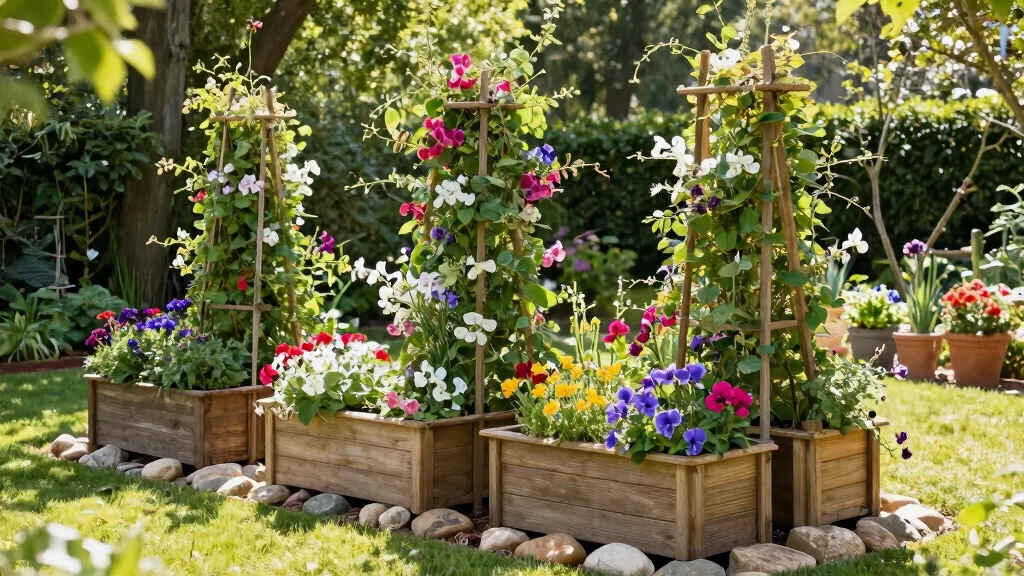 9 Planter Box with Trellis Ideas to Grow Climbing Plants in a Stylish Way